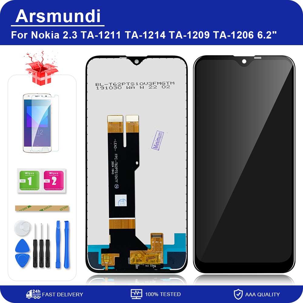 Pantalla LCD de 6,2 pulgadas para Nokia 2,3, montaje de digitalizador con pantalla táctil, para Nokia 1211, N2.3, TA-1214, TA-1206, TA-1209, 2,3