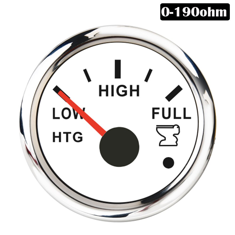 Universal 52MM Digital Car Boat Holding Tank Level Gauge Meter Fit for Boat Water Sender Unit Water Level Sewage Sensor150-500mm: WS 190ohm