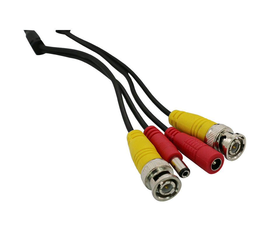 Hiseeu bnc video virtalähde siamilainen kaapeli 59ft 18m analogiselle ahd cvi cctv valvontakamera dvr kit cctv kaapeli