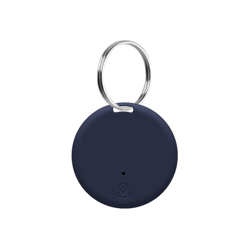 Mini GPS Mobile Bluetooth 5.0 Tracker Anti-Lost Device Round Anti-Lost Device Pet Kids Bag Wallet Tracking Smart Finder Locator: Lavender