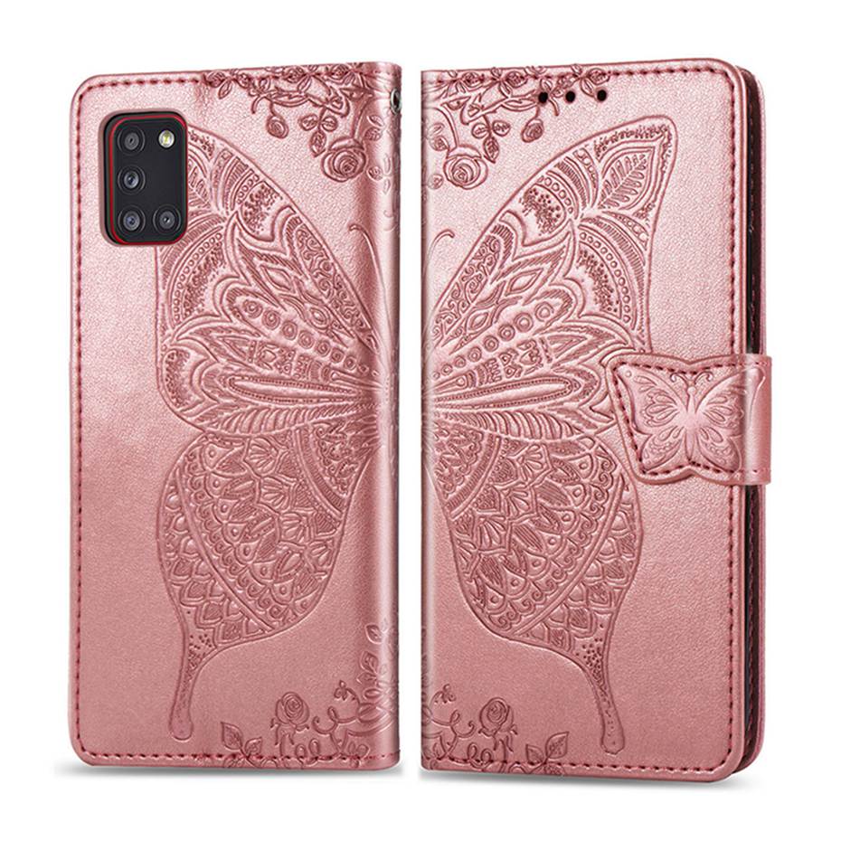 3D Butterfly Flip Case For Samsung Galaxy A31 Case Wallet Leather Phone Case On For Samsung Galaxy A31 A31 A315F A315 Cover