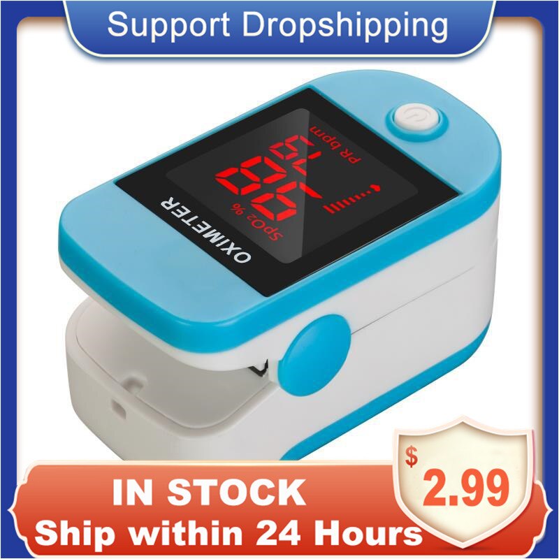 In Stock Portable Heart Rate Monitor Fingertip Pulse Oximeter Blood Oxygen Monitor Blood Pressure Oximetry Without Battery