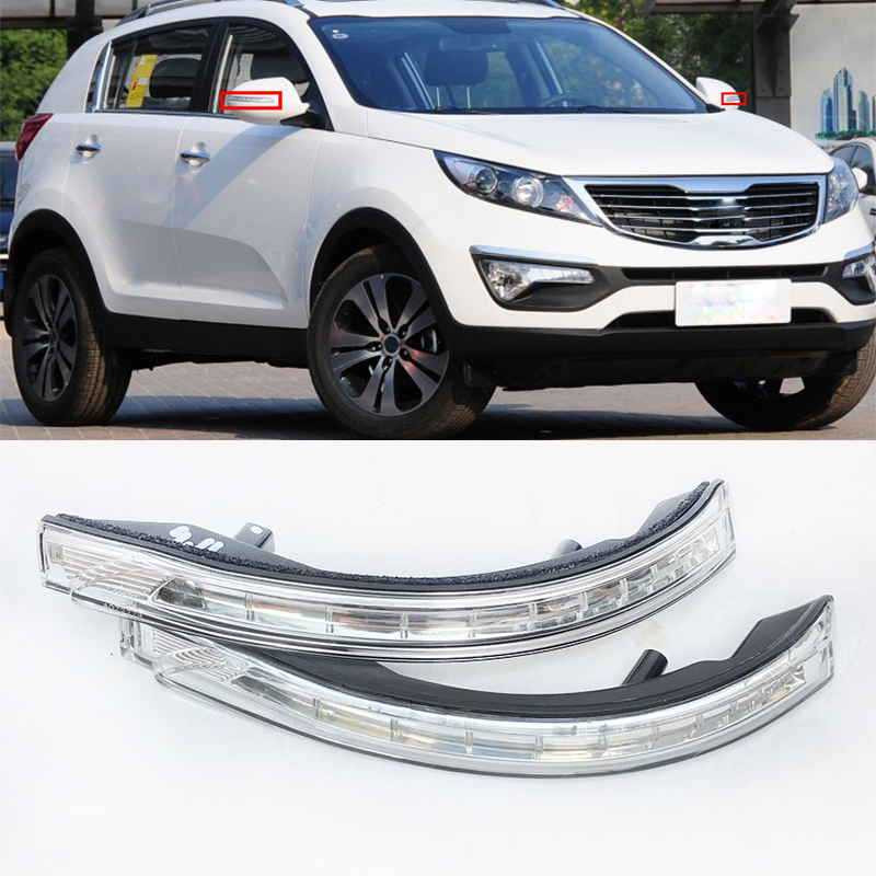 Luz LED para espejo retrovisor de KIA Sportage, luz LED de señal de giro, parpadeo, , , , , 876144T000, 876244T000