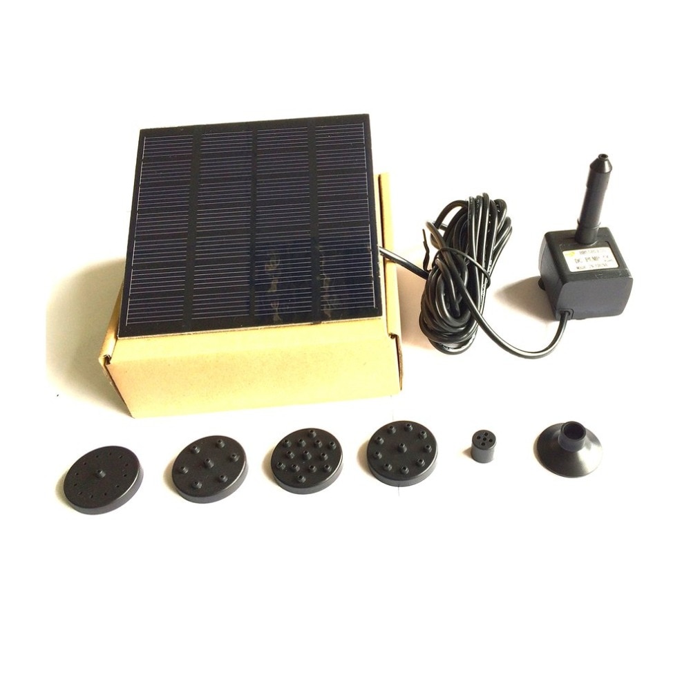 1.2W Solar Panel Power Water Pump Kit for Pool Garden Pond Birdbath Fountain Submersible Watering Pump with Floating Ring ICOCO