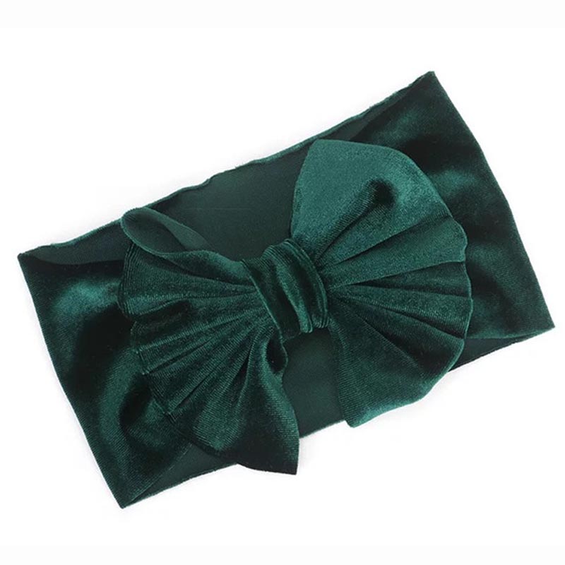 oro de bebé de terciopelo cinta elástica turbante diadema arcos niños bebé niña diademas para el pelo accesorios para el pelo para niños: headband 12