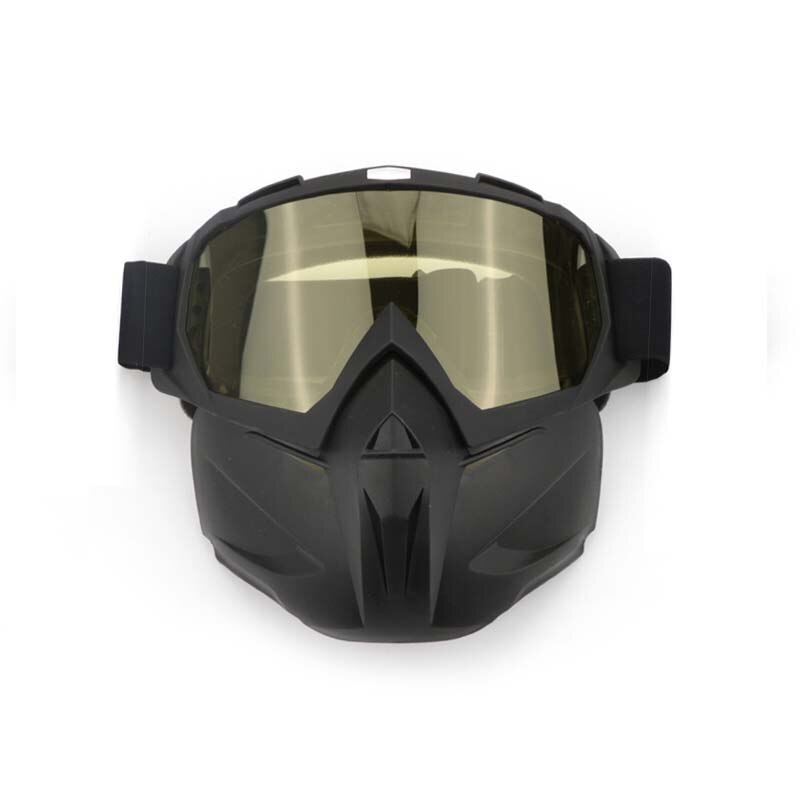 Motorcycle Face Mask Goggles Motocross Off-road ATV Dirt Bike Eyewear Glasses ultralight flexible anti anti-twist: A3 yellow lens