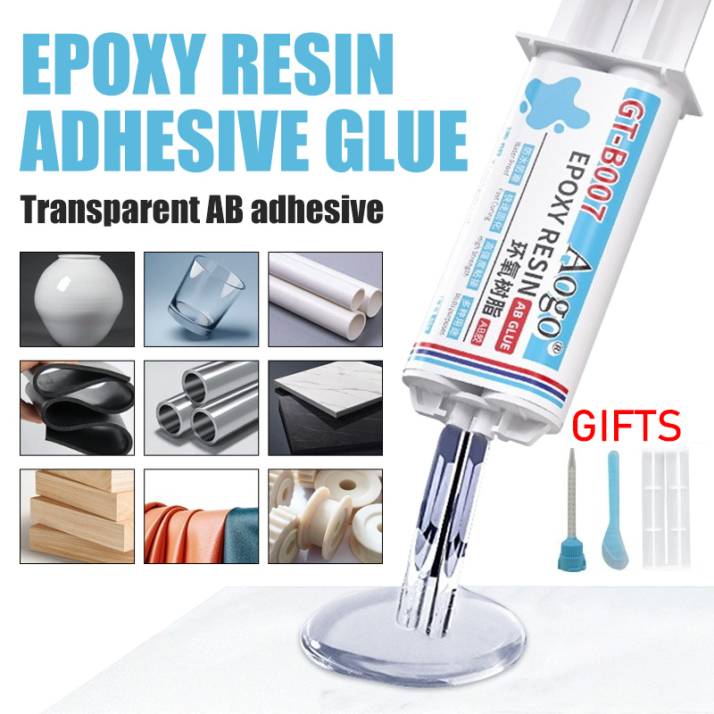 50ml Klej AB z żywicy epoksydowej Wodoodporny, przezroczysty, natychmiastowy, szybkoschnący klej Mocny płynny klej robić drewna, tworzyw sztucznych i metalu