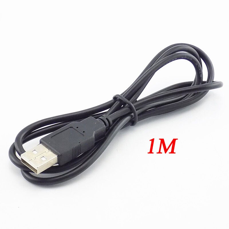 5V USB 2.0 2 Pin 2 Wire diy usb Male Jack Connector Cable Power Charge Extension Cable Cord 0.3m/1m/2m Connector Adapter: 1 meter