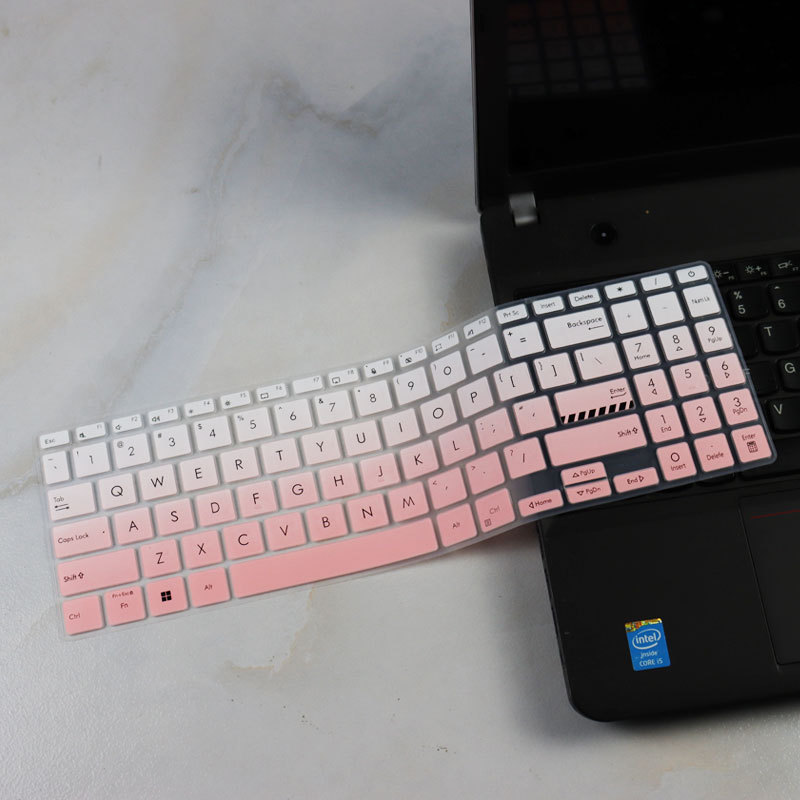 Dla Asus Vivobook 15 2023 F1504 X1504 X1504ZA X1504VA X1504Z X1504V 15.6 cala silikonowa klawiatura laptopa pokrywa skóry: Złota