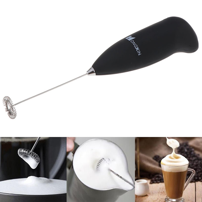 Stainless steel electric whisk Mini coffee blender Automatic Milk Frother Bubbler Stirrer Kitchen Automatic Handheld Foam Maker