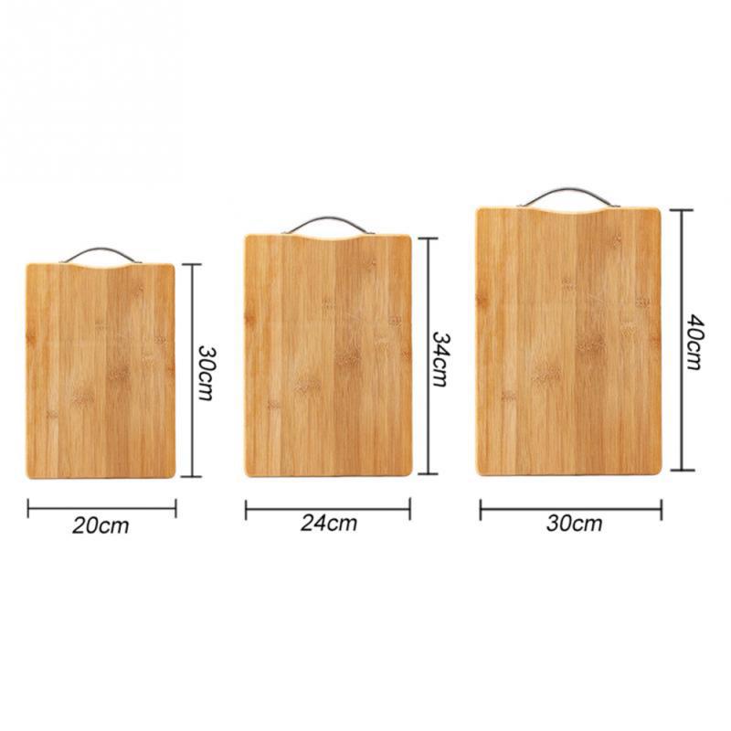 Tabla de corte de madera duradera de bambú tabla de cortar bambú tapete bloque de cortar grueso tablas de cortar cosas de cocina