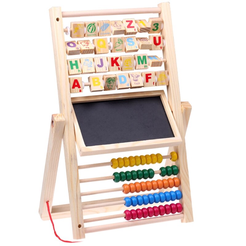 Multi-Function Abacus Learning Frame Wooden Counting Cognitive Board Children Early Education Mathematics Abacus: Default Title