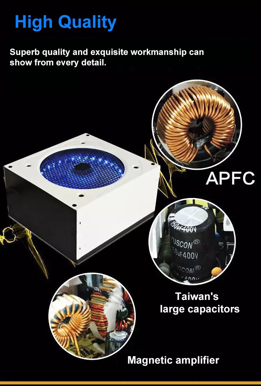 XINHANG 700W PCI SATA ATX 12V PSU PC Power Supply 700w Power Supply Power Switch PC 700W desktop computer power 110V 220V Gaming