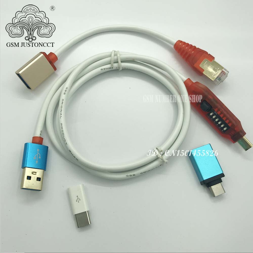 Micro USB RJ45 All in 1 Boot Cable for Qualcomm EDL/DFC/9008 Mode Support Fast Charge MTK/SPD Box Octopus Box Dongle USB Adapter