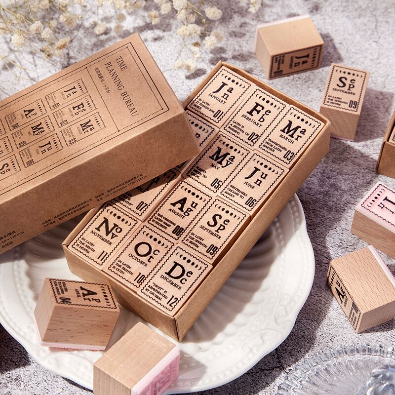 1pakcs/LOT time Planning Bureau series stamp DIY wooden rubber stamps stationery scrapbooking standard stamp