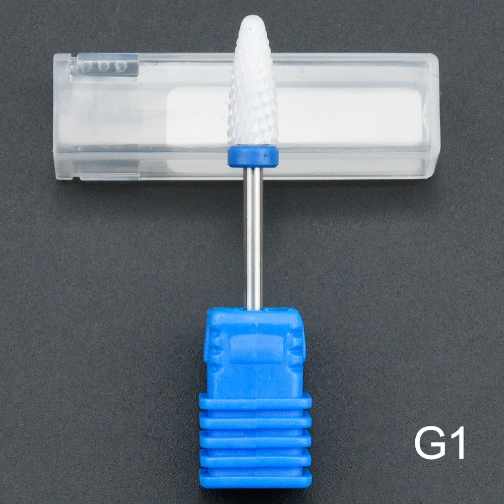 27 Type Ceramic Nail Drill Bits Manicure Milling Cutter For Electric Drill Machine Manicure Accessory Ceramic Nail File Tool: G1