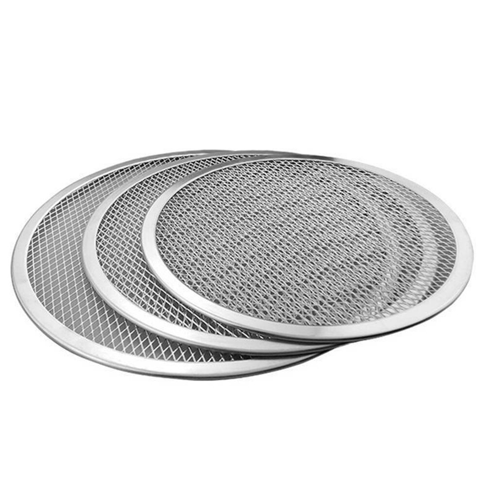 Thickened Pizza Net Plate 16/18/22 inch Aluminum Pizza Screen Baking Plate Pizza Drying Pizza Net Baking Die