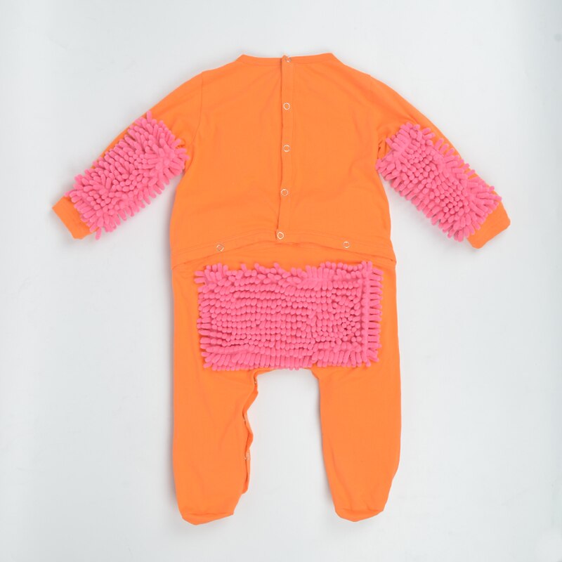 Pelele de mopa para bebé, traje Unisex para niño y niña, pulidor de suelo, mopa, traje de otoño e invierno