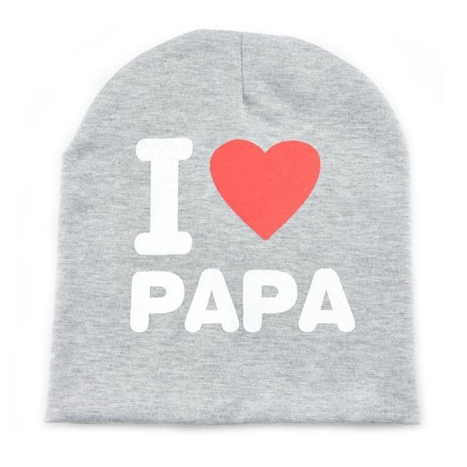 2019 moda primavera outono chapéus do bebê crianças malha quente algodão gorro da criança gorro do bebê para crianças menina menino crochê chapéus do bebê: Gray PAPA
