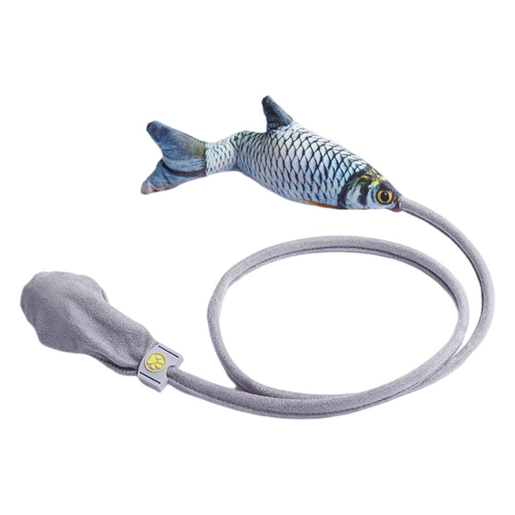 Cat Toy Moving Fish Toy for Cats Interactive Flopping Cat Kicker Fish Toy Dancing Wiggle Fish Catnip Toys