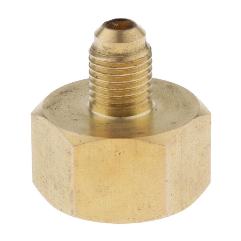 Solid Brass Air Conditioner Adapter Valve Refrigerant Tank Adapter Fittings