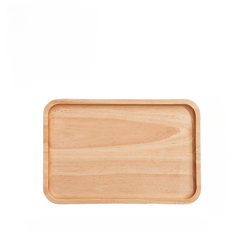 Japanisches Holztablett, Küchenzubehör, Massivholz, rechteckig, Servierset, Heimdekoration, Snacks, Brot, Obst, Holzteller