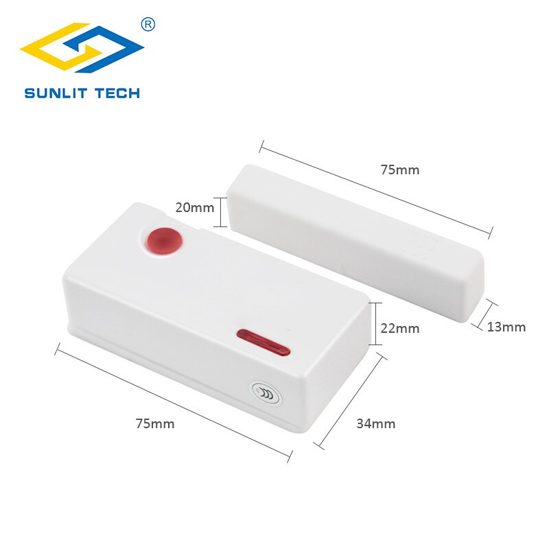 Draadloos alarmsysteem met deuropeningssensor voor inbraakbeveiliging voor 433 mhz deurmagneetschakelaar deuralarmcontactdetector