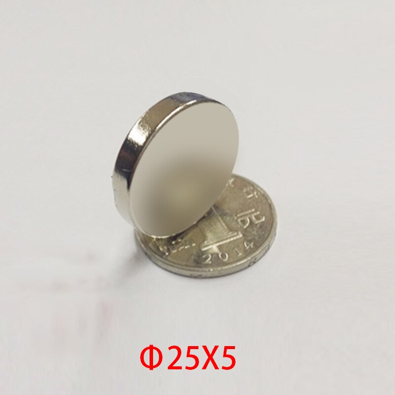 Disc Neodymium Magnet High Power Round Magnets Strong Performance Magnets Sheet Rare Earth Magnets: 25x5mm(50pcs)