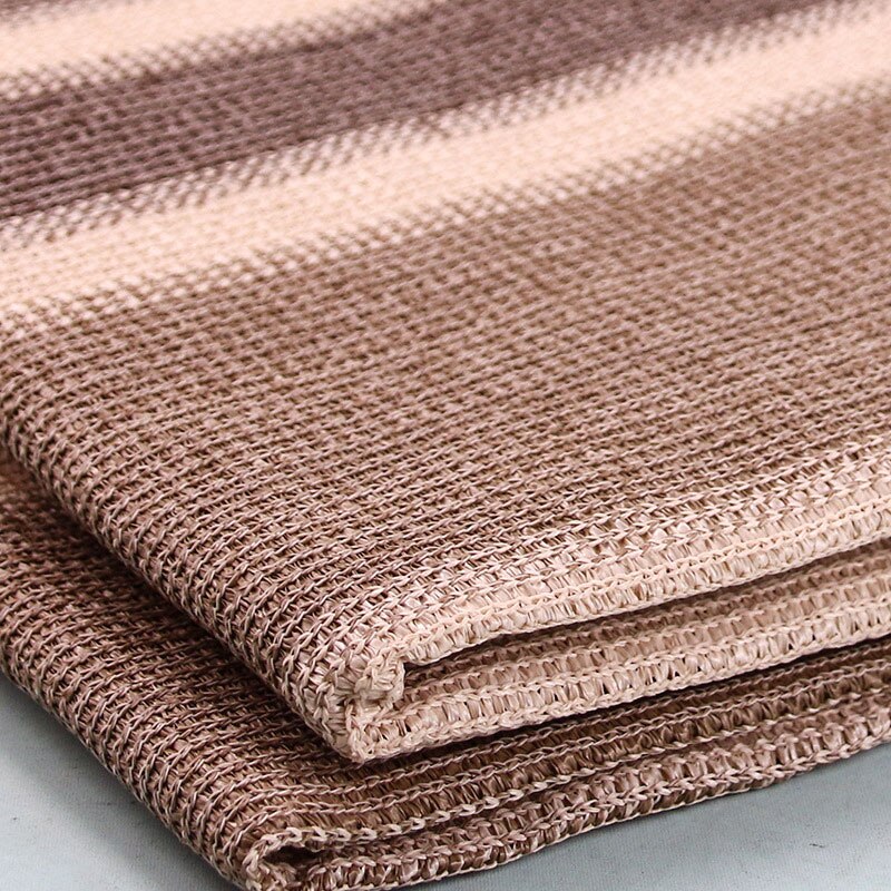 Dust Proof Breathable Heat Insulation Sunshade Sail Shading Curtain Stripe Awnings Canopy For Outdoor Garden Window Yard Camping