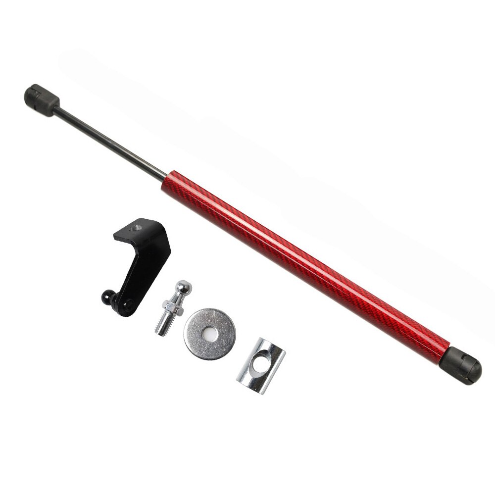 For ford fiesta Mk7 2x Front Hood Bonnet Modify Carbon Fiber Gas Struts Lift Support Shock Damper: red carbon fiber