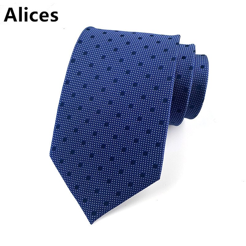 100% Silk Men's Ties 9cm Business Blue Leisure Wedding Groom Neckwear Necktie Formal Gravata Father's Day
