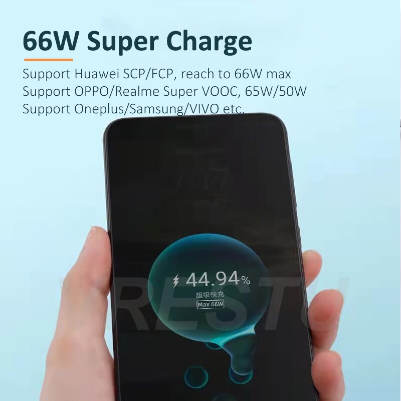 65W 6A Supervooc 2.0 Kabel Voor Oppo Reno 6 5Pro 5G 4 3 Vinden X3 X2 X F19 a74 Realme Snelle Opladen Kabel Usbc Carga Rapida 66W 50W