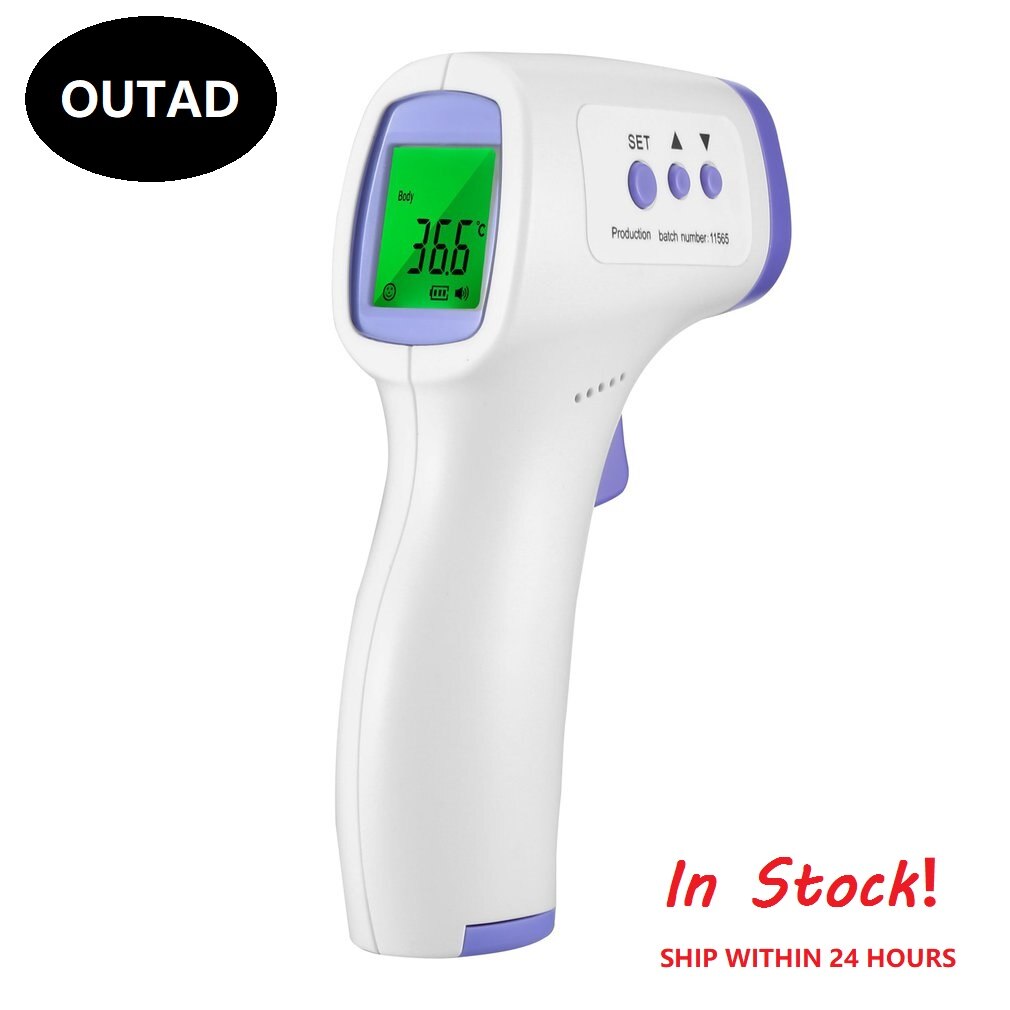 Outad termômetro infravermelho testa corpo sem contato termômetro bebê adultos ao ar livre casa digital infravermelho febre orelha termômetro