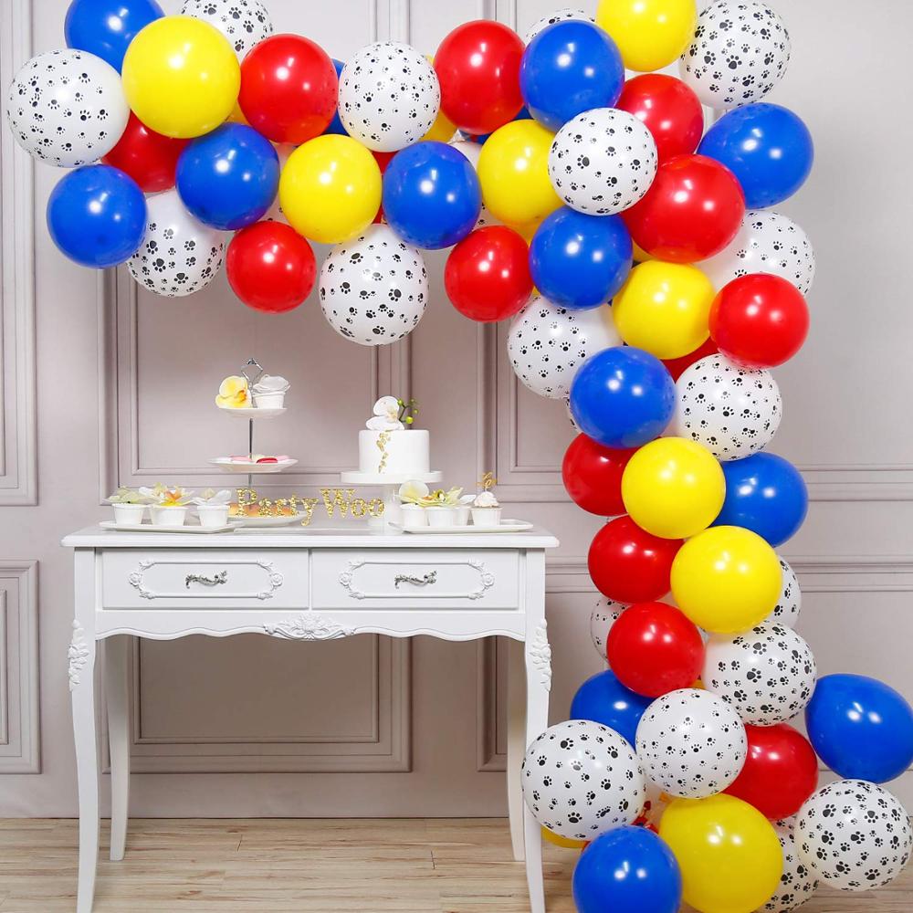Hond Poot Latex Ballon Keten Boog Dier Thema Verjaardagsfeestje Decoratie Kinderen Speelgoed Globos Helium Opblaasbare Bal Supply