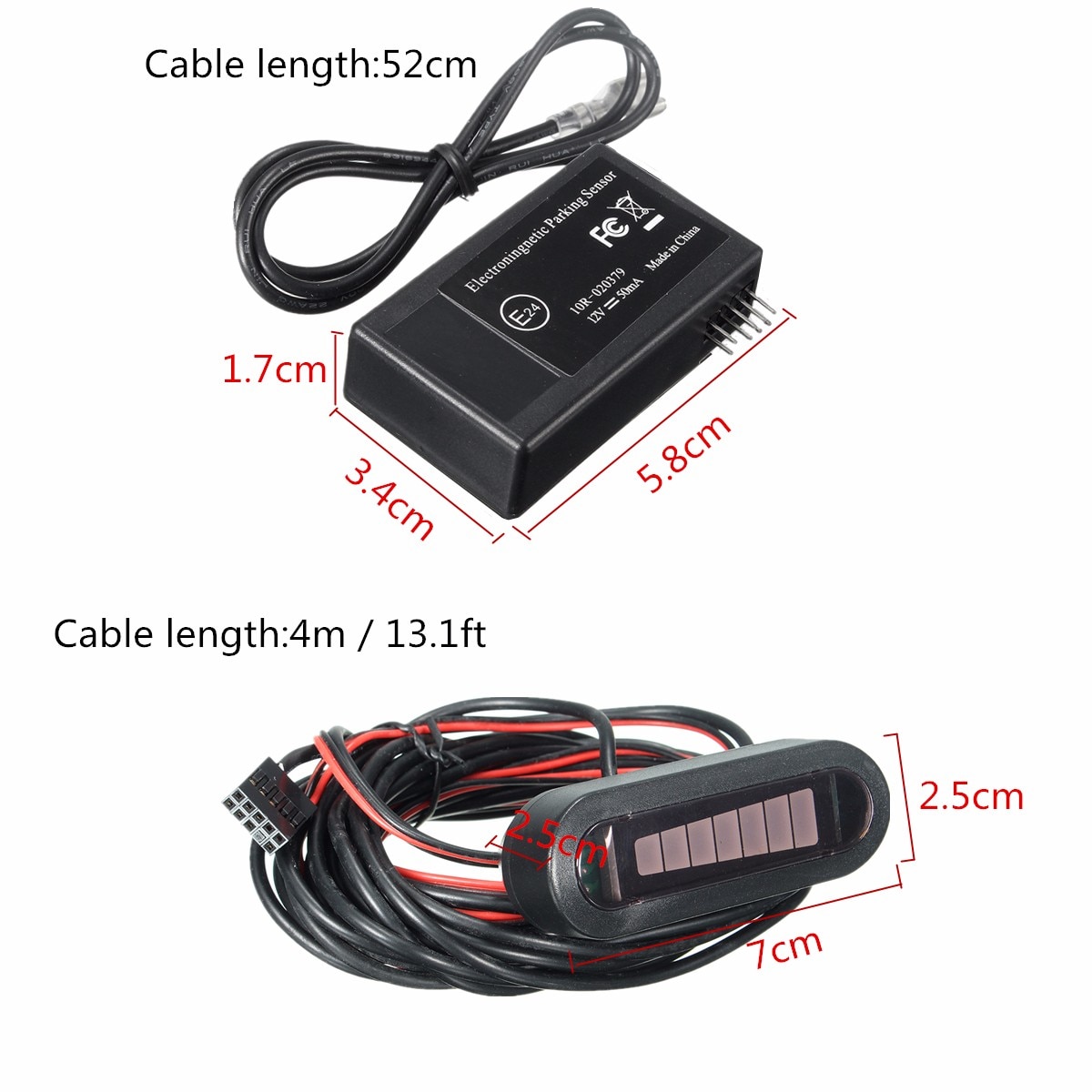 Auto LED electromagnético coche Sensor de estacionamiento marcha atrás sistema de Sensor de respaldo reverso alarma coche accesorio conjunto