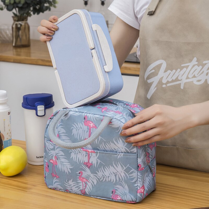 Lunchväska Isolerad Box - Kall Matbehållare - Kylväska - Picknick
