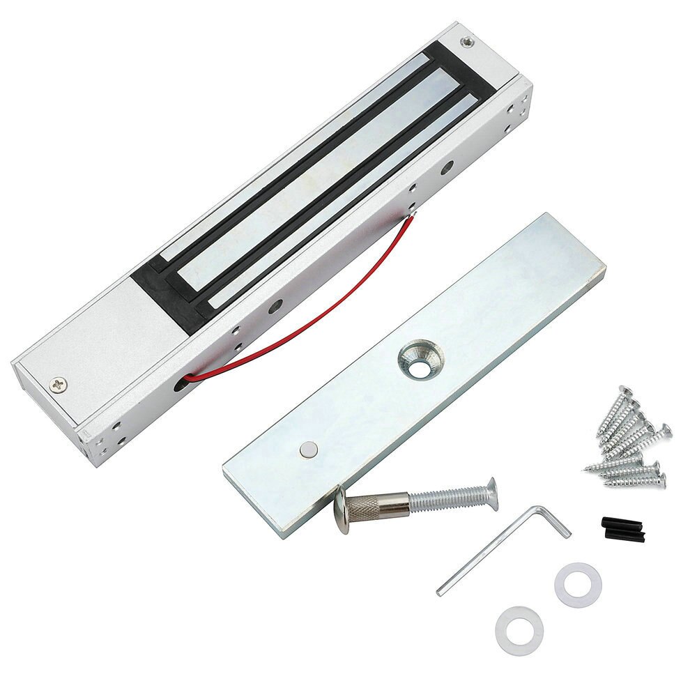 280 kg 600LB Enkele Deur 12 v Elektrisch Slot Voor Deur Magnetische Elektromagnetische Lock Holding Force Voor Toegangscontrole met LED Licht