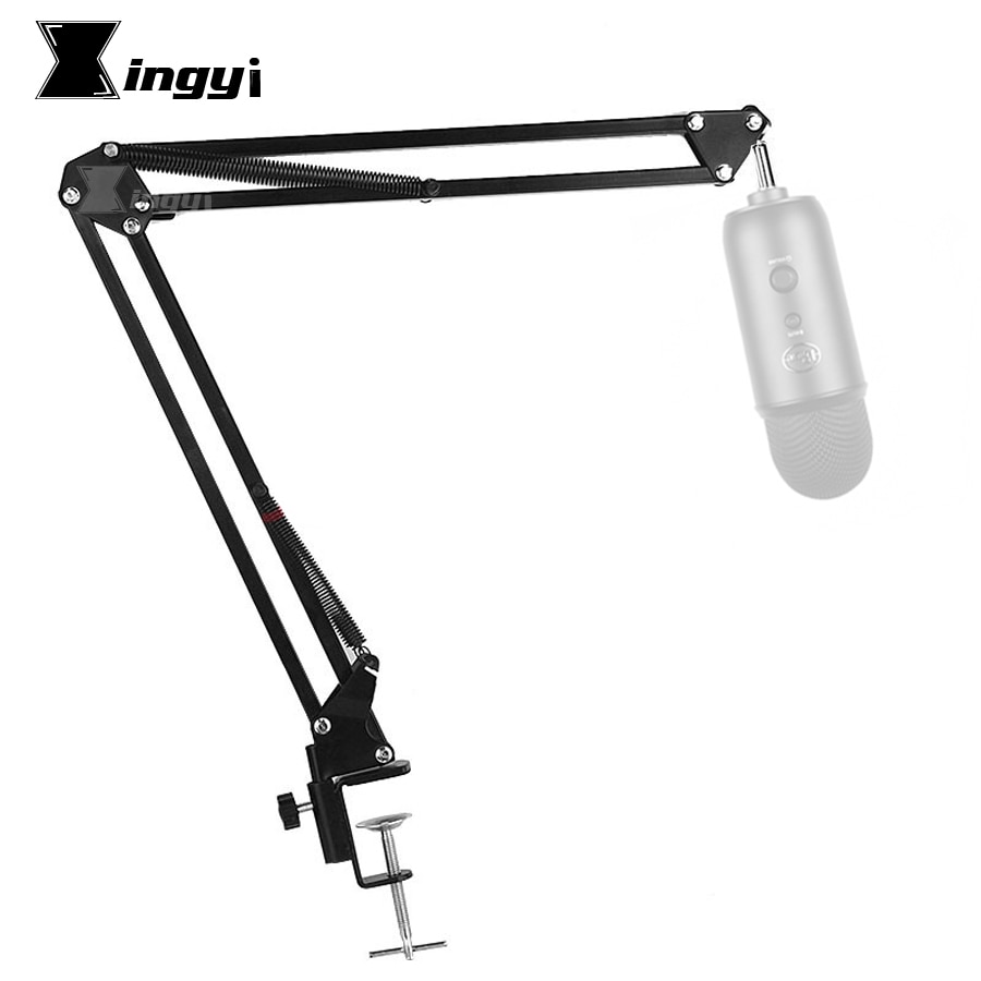 Tabletop Suspension Scissor Arm Stand For Blue Yeti Pro Snowball Table Desktop Recording Microphone Stand Boom Mic Holder Mount