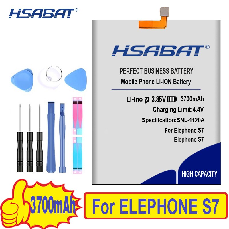 HSABAT-Batería de para Elephone S7 / R9 / S3 / A5 / P8 Max / P8000 / P8 mini / P9000 P9000 Lite / S7 MINI / A4 / M2 / P8
