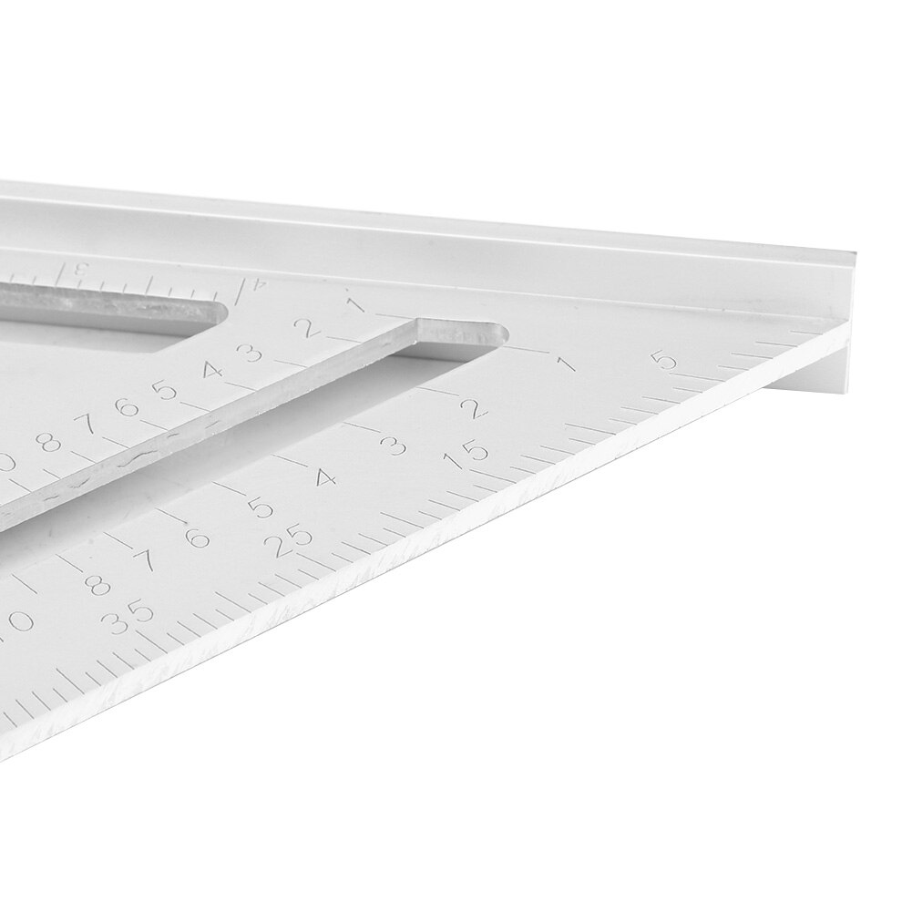 Aluminum Alloy Rafter Ruler Protractor Carpenter Woodworking Ruler
