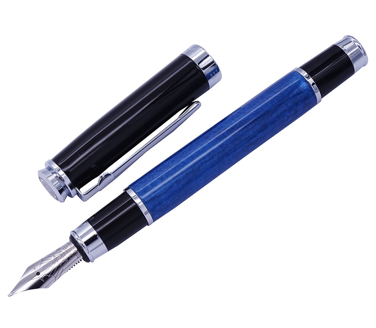 Duke Celluloid Blue Fountain Pen Beautiful Quicksand Leonardo Da Vinci Medium Nib Pen Business Office Home Supplies