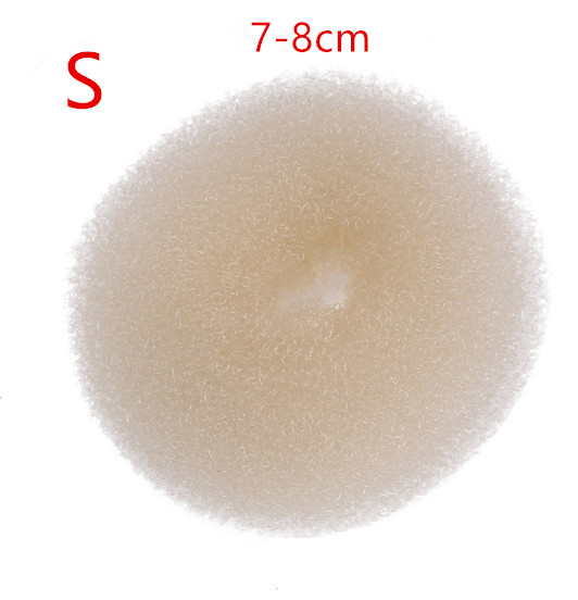Creatore di panini per capelli Ciambella Spugna magica in schiuma Facile anello grande Strumenti per lo styling dei capelli Accessori per capelli stile capelli per le donne: Grigio chiaro