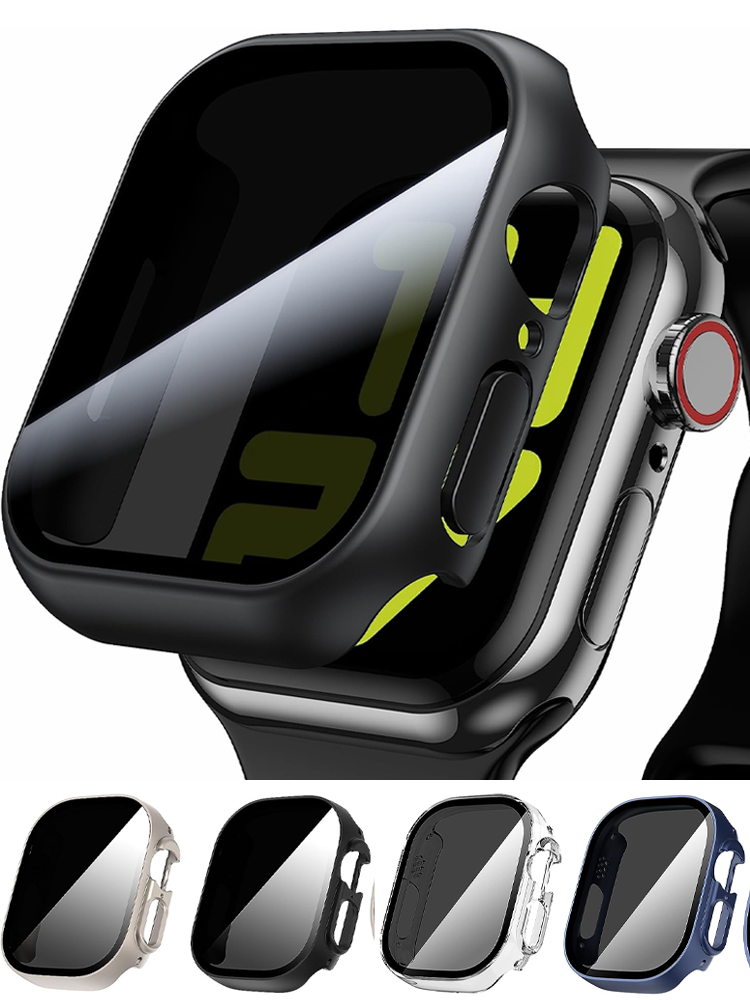 Screen Protector Voor Apple Watch Ultra 2 Case 49Mm Anti-Spy Gehard Glas Cover Iwatch Serie 9 8 Se 7 6 5 4 44Mm 40Mm 45Mm 41Mm