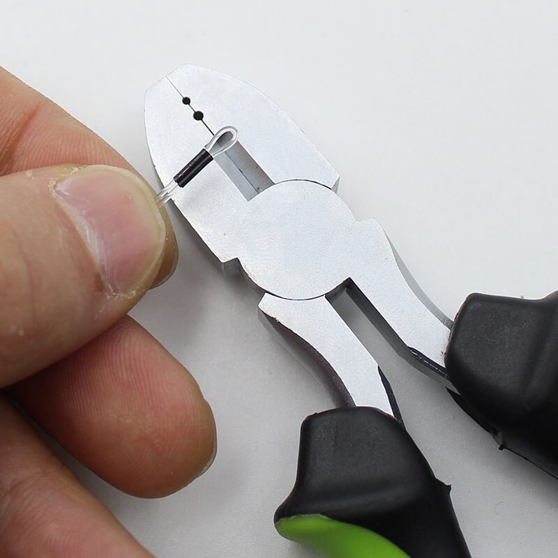 Pince de pêche à la carpe pour plate-forme de Chod, outil avec poignée antidérapante, mâchoire de gabarit pour sertissages de 0.6mm/0.7mm