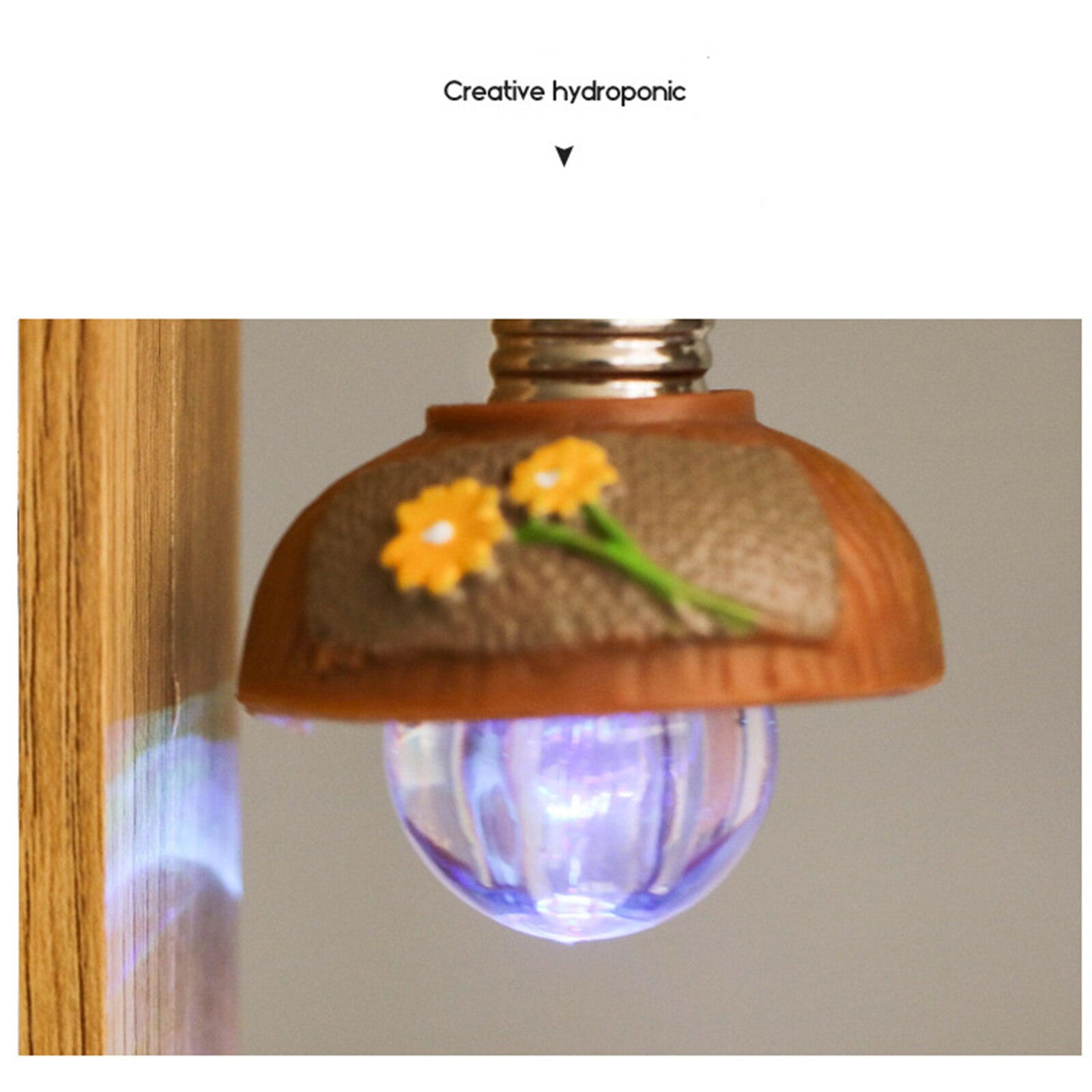 Marco de foto de madera de 6 pulgadas, con luz 3D giratorio de doble cara, de dibujos animados, estilo nórdico, decoración creativa