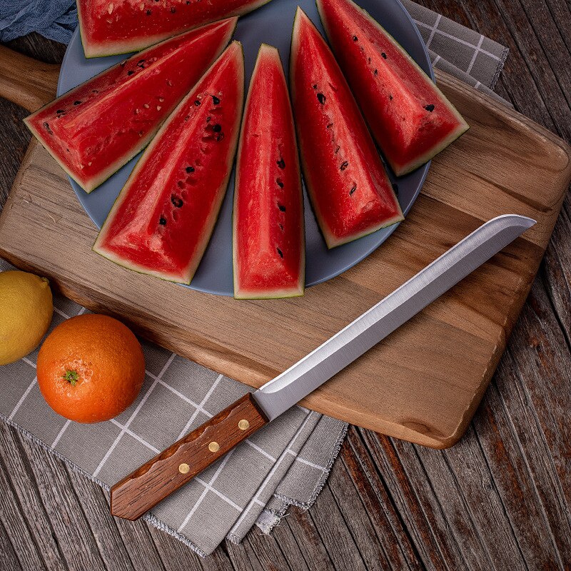 8.5 Inches Bread Knives Slice Cake Fruit Cutter Watermelon Stainless Steel Kitchen Cook Knife