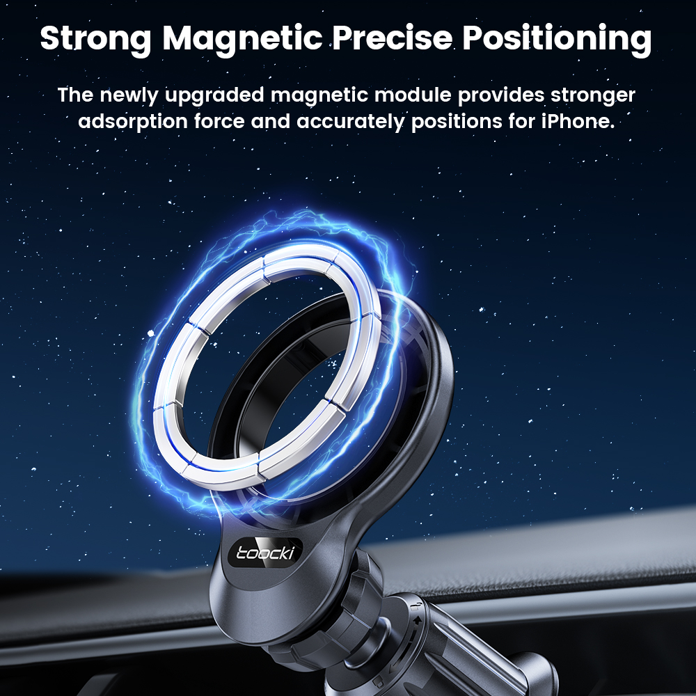 na przyssawkę magnetyczny uchwyt samochodowy 360° ° obrotowy uchwyt na kratkę wentylacyjną do iPhone'a 15, 14, 13, 12, Pro Max, uchwyt samochodowy na telefon