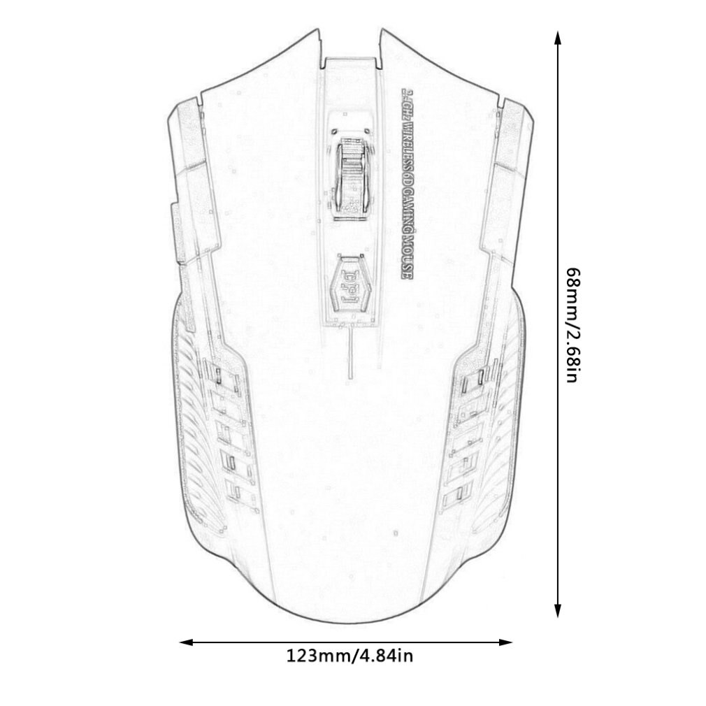2.4 ghz trådlös gamingmus usb mini mus trådlösa möss för pc notebook stationära gaming bärbara datorer datormus gamer tillbehör