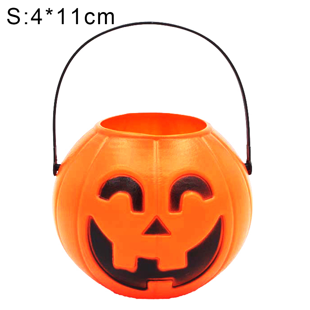 Halloween kurpitsa ämpäri kurpitsa karkkia haltija halloween temppu tai herkku ämpäri halloween juhlat sisustus kurpitsa karkkia ämpäri varastointi: S