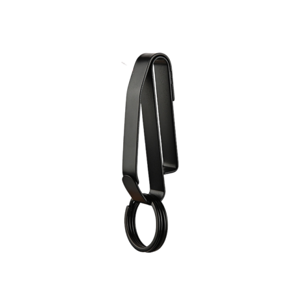 Stainless Steel Large Size Car Key Holder for Men Outdoor Belt Clip Keychain Accessory for Key Jackets And Key Fobs: Red